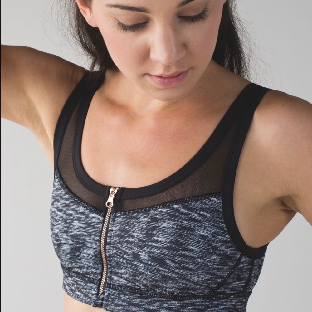 Lululemon Copper Zip z4 Sports Bra